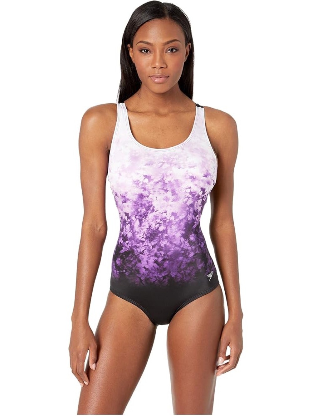 Speedo Diamond Ombré Racerback One Piece Swimsuit